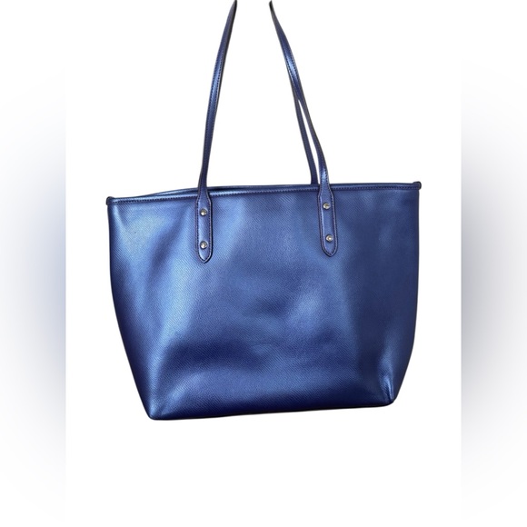 Coach ultra violet metallic tote purse AND wallet - Picture 3 of 6